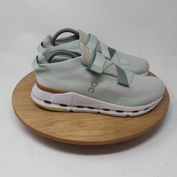 On Cloud Shoes Womens 8.5 Cloudnova Wrap Running Sneakers Mint Green Gym Workout - Picture 1 of 10